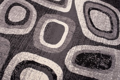 Килим  D314B GRAY CHEAP PP CRM  - Сучасний килим