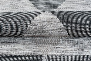 Koberec  21132 Silver Black/Taupe DY. TERAZZA  - Šnúrkový koberec