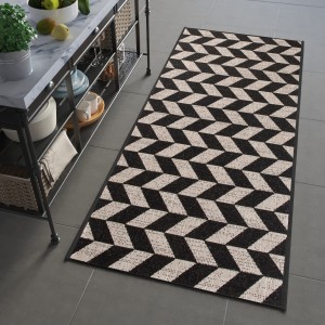 Koberec  20383 Black / Silver  - Šnúrkový koberec