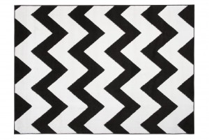 Koberec  C437A BLACK/WHITE BALI PP  - Moderný koberec