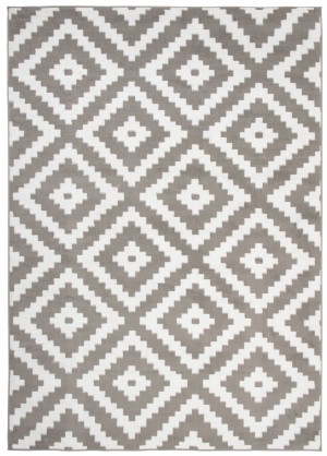 Moderný koberec C430A LIGHT GRAY/WHITE BALI PP