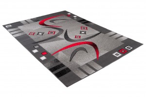 Koberec  C583D BLACK/RED BALI PP  - Moderný koberec