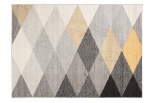 Koberec  C939B GRAY/YELLOW LAZUR  - Moderný koberec